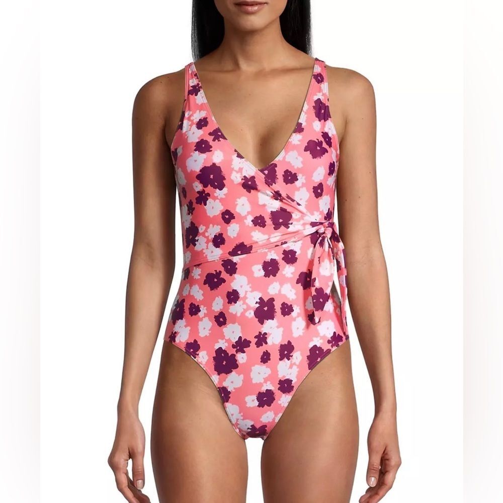 TANYA TAYLOR  Woman's Kelly Wrap‎ One-Piece Swimsuit Sz Medium